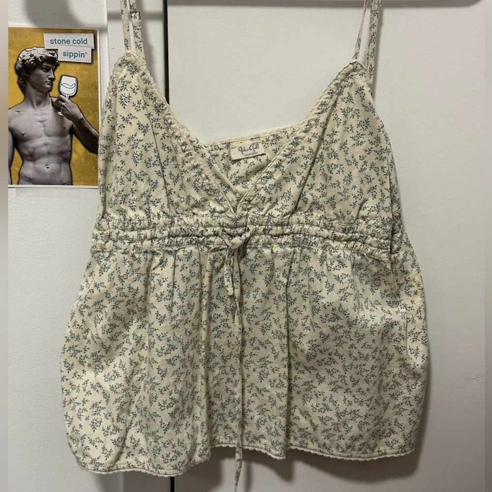 Brandy Melville babydoll floral top